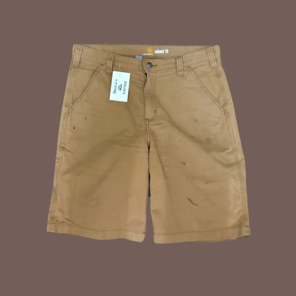 Carhartt Duck Shorts | Brown Canvas | Size 33 | Vintage